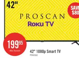 The Brick Proscan 42 1080p LED HDR 60Hz Roku Smart TV (PTR4266) offer