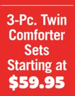 The Brick 3-Pc. Twin Comforter Sets offer