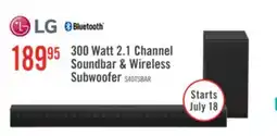 The Brick LG 2.1 CH Bluetooth Dolby Digital Soundbar with Wireless Subwoofer (S40T.DCANLLK) offer