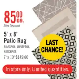 The Brick Birch Grey Outdoor Patio Area Rug - 5 x 8 offer