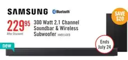 The Brick Samsung B-Series 2.1-Channel Soundbar with Wireless Subwoofer offer