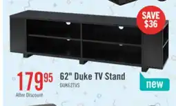 The Brick Duke 62 TV Stand with Shelves and Cable Management for TVs up to 70 - Black offer