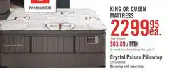 The Brick Stearns & Foster Founders Collection Crystal Palace Pillowtop King Mattress offer