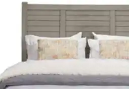 The Brick Levi Platform Storage Bed with Headboard & Frame, Wooden, Drift Grey - Queen Size offer