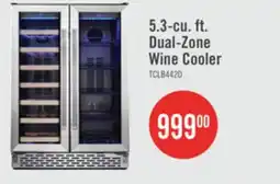 The Brick TCL 23.4 5.3 Cu. Ft. Dual-Zone Wine Cooler - Stainless Steel - B422D-CA offer