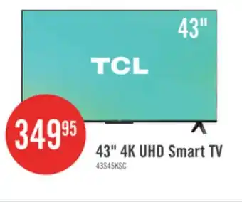 The Brick TCL 43 S45K 4K UHD Google Smart TV offer