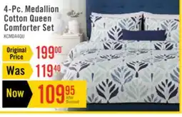 The Brick Kort & Co. Medallion 4-Piece Queen Comforter Set offer