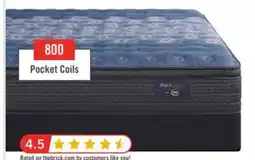 The Brick Serta Back Logic 1.1 Eurotop Luxury Firm Queen Mattress offer
