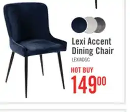 The Brick Lexi Dining Chair with Velvet-Look Fabric, Metal - Blue offer