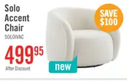 The Brick Solo 31.1 Sherpa Fabric Curved Accent Chair - Ice Cream offer