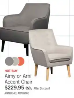The Brick Aimy 28 Linen Look Fabric Accent Chair with Cylindrical Wood Legs - Dark Grey offer