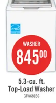 The Brick GE 5.3 Cu. Ft. Top Load Infusor Washer - White - GTW681BMRWS offer