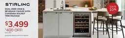 Goemans Appliances STIRLING DUAL ZONE WINE & BEVERAGE COOLER WITH CANADIAN WALNUT TRIM PACKAGE offer