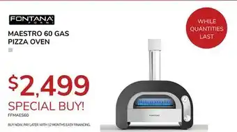 Goemans Appliances FONTANA MAESTRO 60 GAS PIZZA OVEN offer