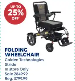 Wellwise by Shoppers FOLDING WHEELCHAIR offer