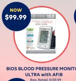 Wellwise by Shoppers BIOS BLOOD PRESSURE MONITO ULTRA with AFIB offer