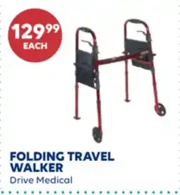 Wellwise by Shoppers FOLDING TRAVEL WALKER offer