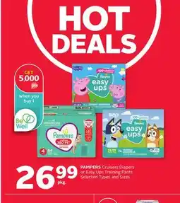 Rexall PAMPERS Cruisers Diapers or Easy Ups Training Pants offer
