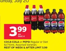 Rexall COCA-COLA or PEPSI Regular or Diet offer