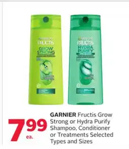 Rexall GARNIER Fructis Grow Strong or Hydra Purify Shampoo, Conditioner or Treatments offer