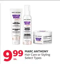 Rexall MARC ANTHONY Hair Care or Styling offer