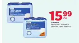 Rexall OPTION+ Protective Underwear offer