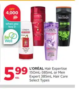 Rexall L'ORÉAL Hair Expertise 150mL-385mL or Men Expert 385mL Hair Care offer