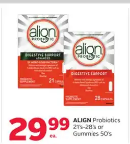 Rexall ALIGN Probiotics 21's-28's or Gummies 50's offer