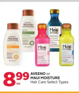 Rexall AVEENO or MAUI MOISTURE Hair Care offer
