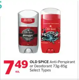 Rexall OLD SPICE Anti-Perspirant or Deodorant offer