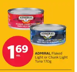 Rexall ADMIRAL Flaked Light or Chunk Light Tuna offer