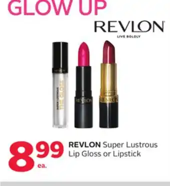 Rexall REVLON Super Lustrous Lip Gloss or Lipstick offer