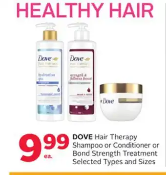 Rexall DOVE Hair Therapy Shampoo or Conditioner or Bond Strength Treatment offer
