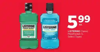 Rexall LISTERINE Classic Mouthwash offer