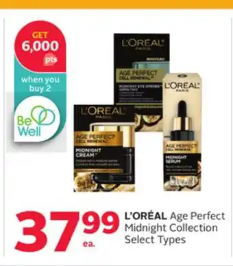 Rexall L'ORÉAL Age Perfect Midnight Collection offer
