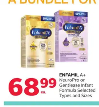 Rexall ENFAMIL A+ NeuroPro or Gentlease Infant Formula offer