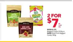 Rexall NOSH & CO. Bagged Candy 200g or DARE Real Fruit Bagged Candy 180g offer
