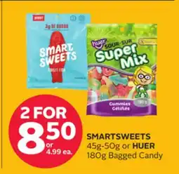 Rexall SMARTSWEETS 45g-50g or HUER 180g Bagged Candy offer
