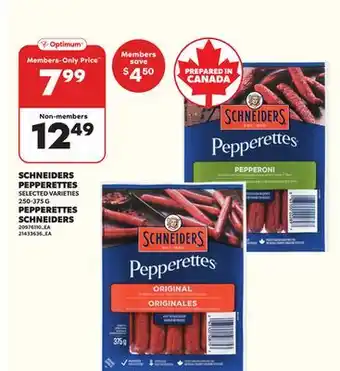 Independent City Market SCHNEIDERS PEPPERETTES, 250-375 G offer
