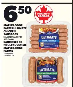 Independent City Market MAPLE LODGE FARMS ULTIMATE CHICKEN SAUSAGES, 375 -500 G offer