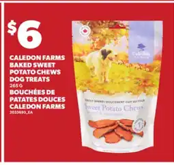 Independent City Market CALEDON FARMS BAKED SWEET POTATO CHEWS DOG TREATS, 265 G offer