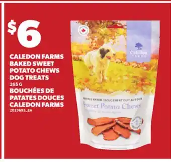 Independent City Market CALEDON FARMS BAKED SWEET POTATO CHEWS DOG TREATS, 265 G offer