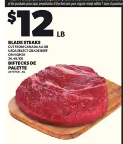 Independent City Market BLADE STEAKS offer