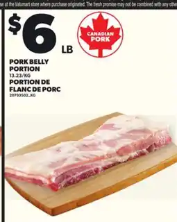 Independent City Market PORK BELLY PORTION offer