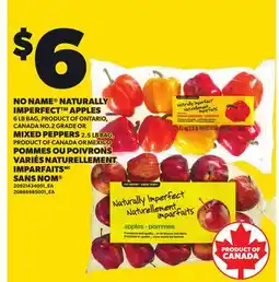 Independent City Market NO NAME NATURALLY IMPERFECT APPLES, 6 LB BAG, OR MIXED PEPPERS, 2.5 LB BAG offer