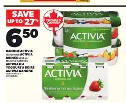 Independent City Market DANONE ACTIVIA 12X100 G OR ACTIVIA DRINKS 8X93 ML offer
