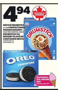 Independent City Market NESTLÉ DRUMSTICK 4'S OR CONFECTIONERY FROZEN DESSERT 1.5 L offer