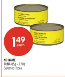 Shoppers Drug Mart NO NAME TUNA offer
