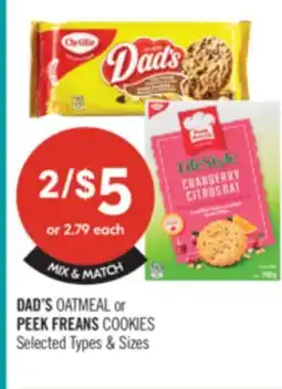 Shoppers Drug Mart DAD'S OATMEAL or PEEK FREANS COOKIES offer