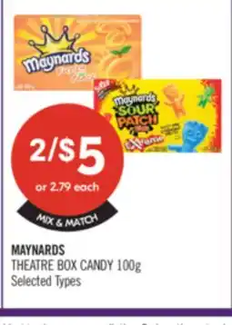Shoppers Drug Mart MAYNARDS THEATRE BOX CANDY offer